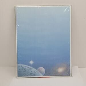 DECAdry Paper Laser Printing Blue Outer Space Planets Sky DPA515 100 Sheets New